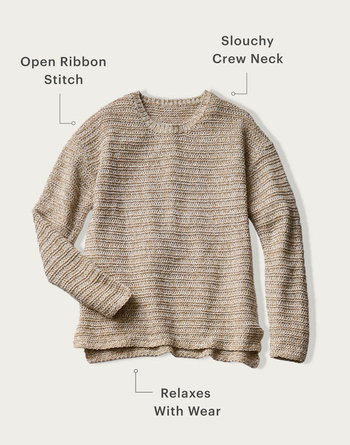 Clarissa Marled Sweater: Sand