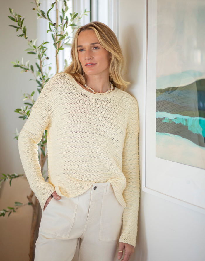 Clarissa Sweater: Dogwood - FINAL SALE