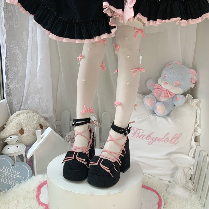 ♡ Confession Rose ♡ - Velvet Dolly High Heels