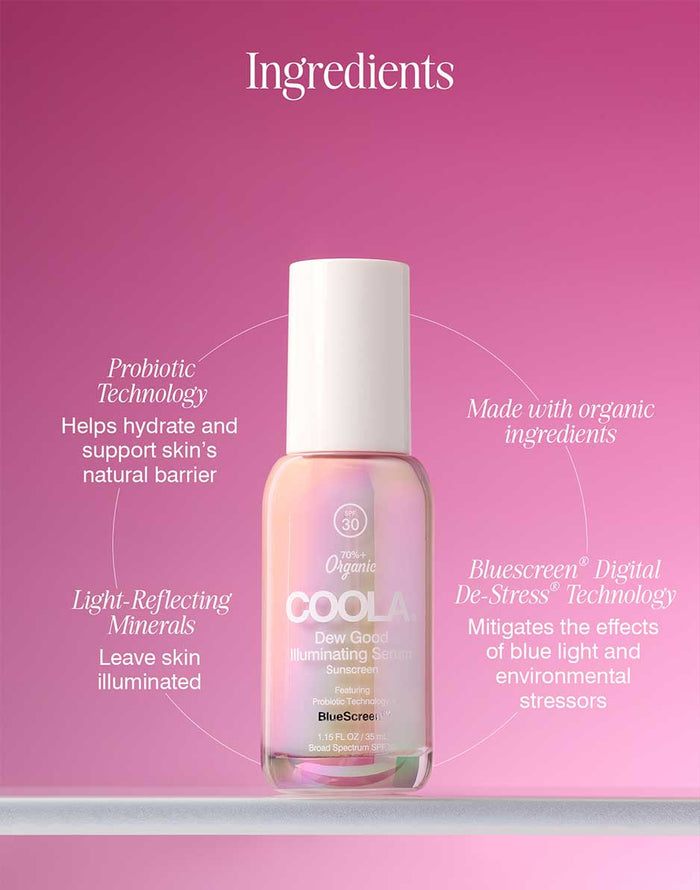 COOLA Dew Good Illuminating Serum SPF 30: White