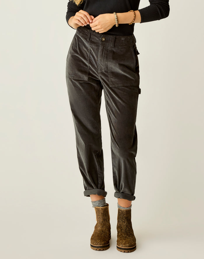 Corey Butter Pant: Washed Black