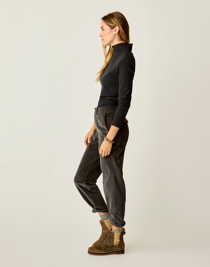 Corey Butter Pant: Washed Black
