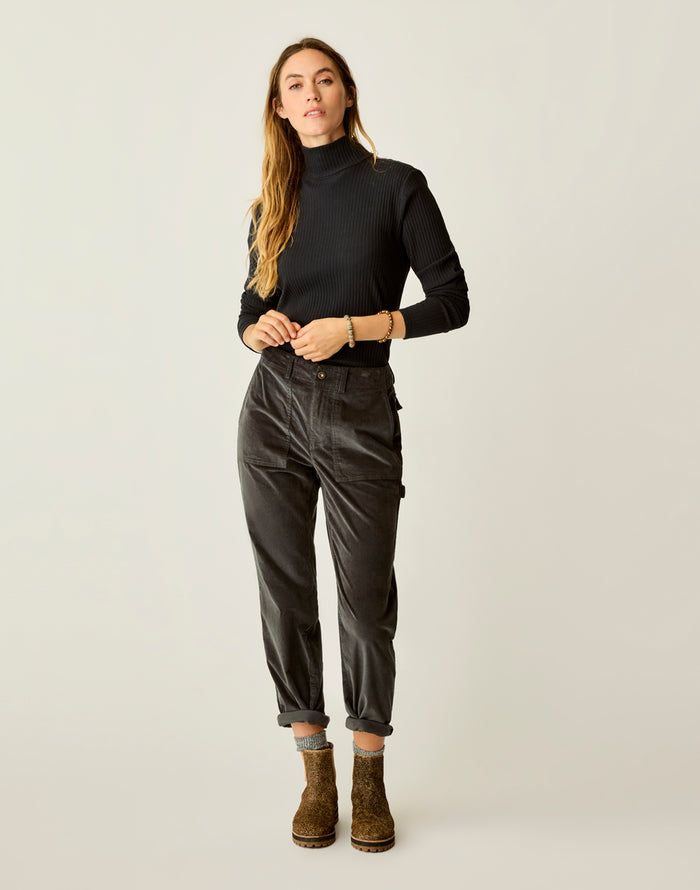 Corey Butter Pant: Washed Black