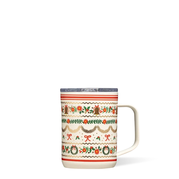 Corkcicle - Rifle Paper Mug Holly Jolly