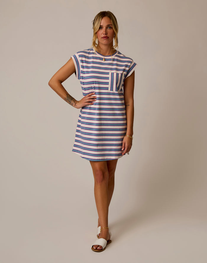 Cosmo Dress: Captain Rose Stripe