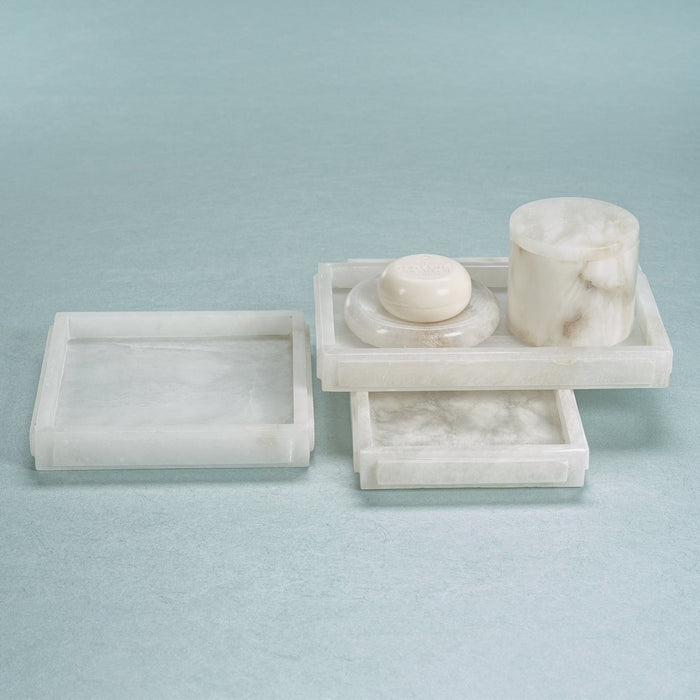 Côte d'Azur Alabaster Vanity Tray - Trays by Carlyle Avenue