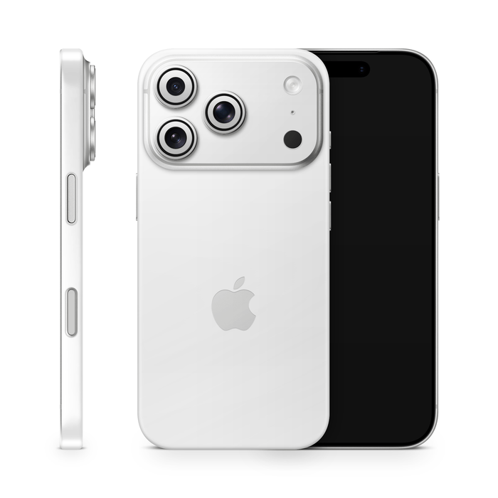 Crisp White Apple iPhone Decal Skins