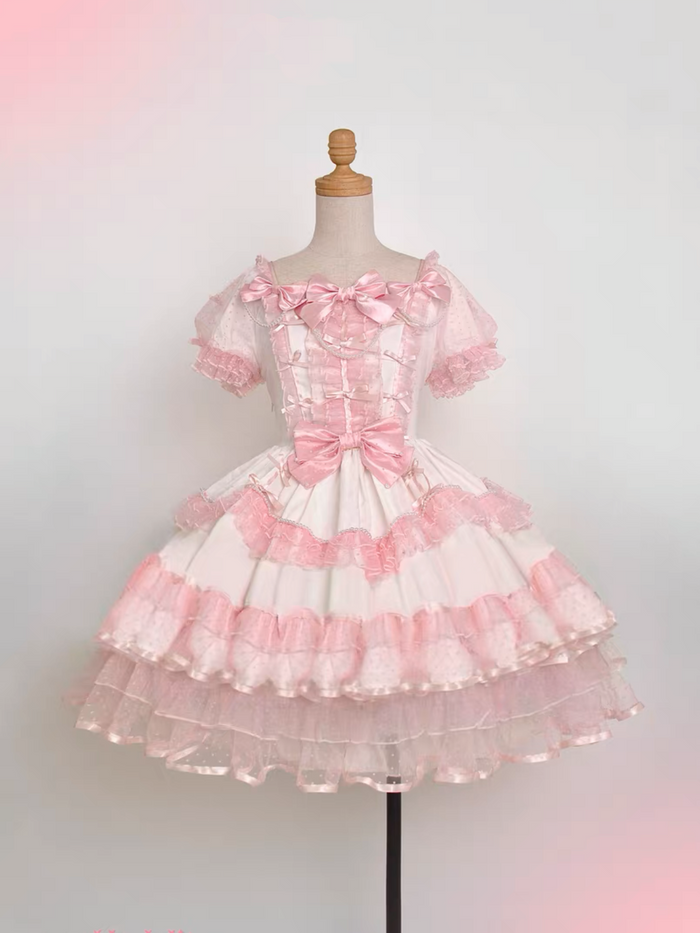 White Pink Dress without Heart / S