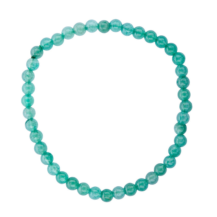 Crystal Bracelet - 4mm Green Aventurine Jade