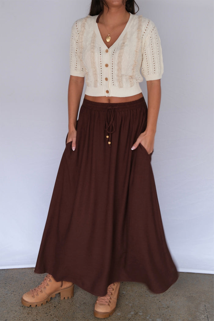 Daisy May Linen Maxi Skirt