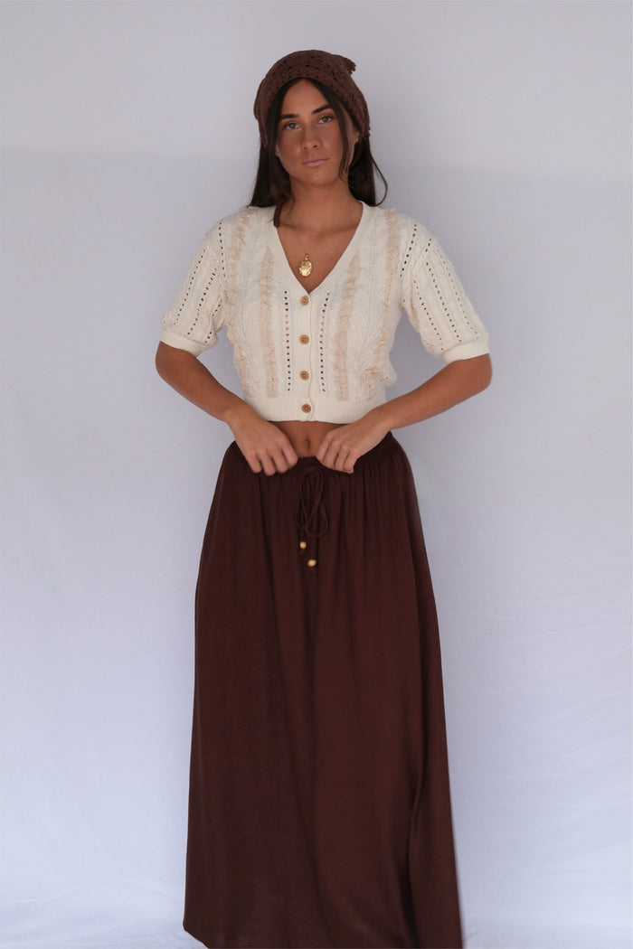 Daisy May Linen Maxi Skirt