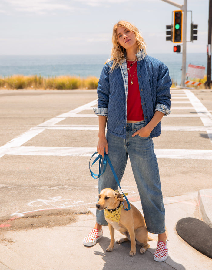Dana Barrel Pant: Blue Ridge