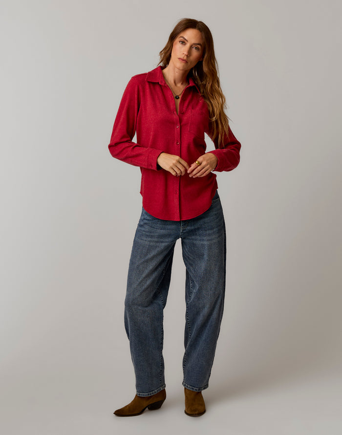 Dana Barrel Pant: Blue Ridge
