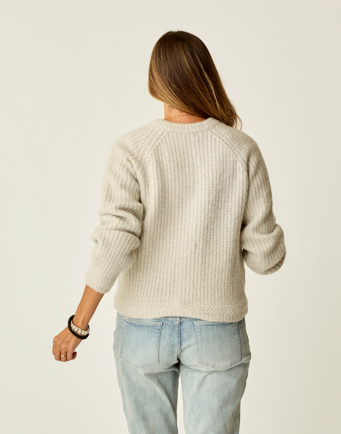 Daphne Wool Cardigan: Morning Mist