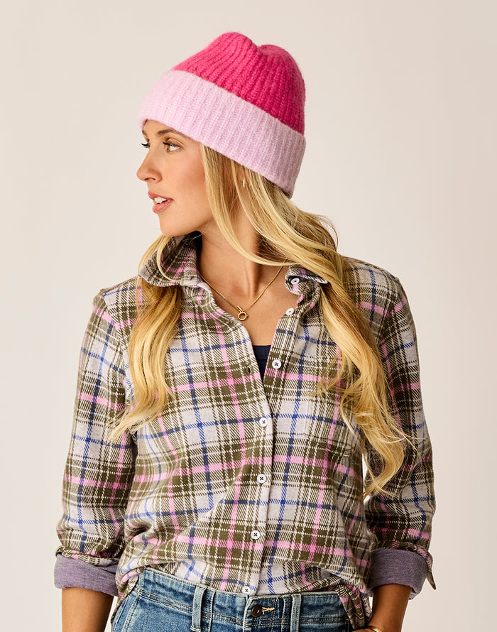 Darcy Wool Beanie: Hot Pink