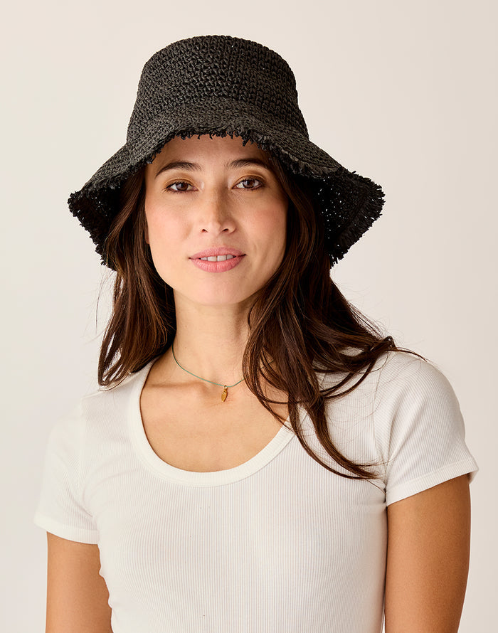 Dawn Packable Hat: Black