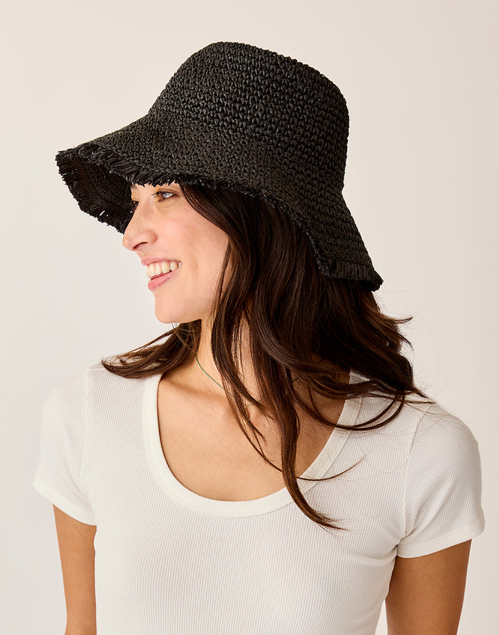 Dawn Packable Hat: Black