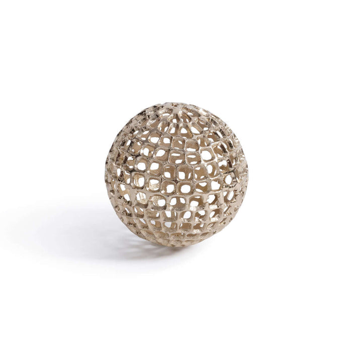 Decorative Alloy Orb - Gold - Decorative Accessories by Carlyle Avenue