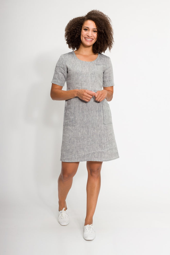 Diana | Women's Linen Smock Dress
