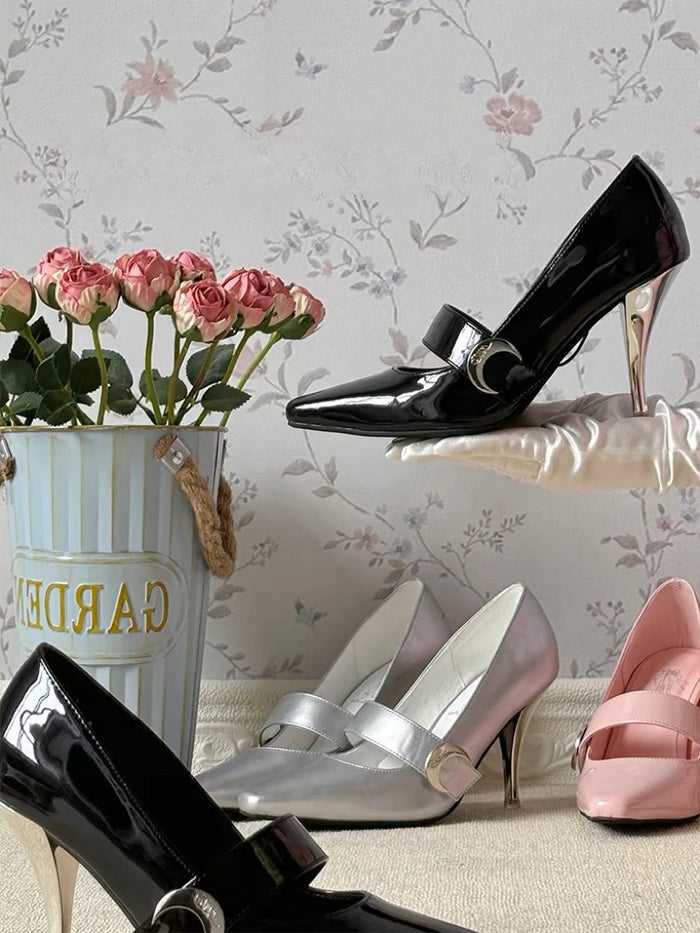 ♡ Dita ♡ - Lace-Up Stilettos