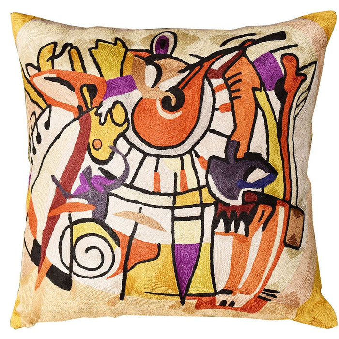 Django s Legacy by Alfred Gockel Accent Pillow Cover Handmade Art Silk 18" x 18" - KashmirDesigns