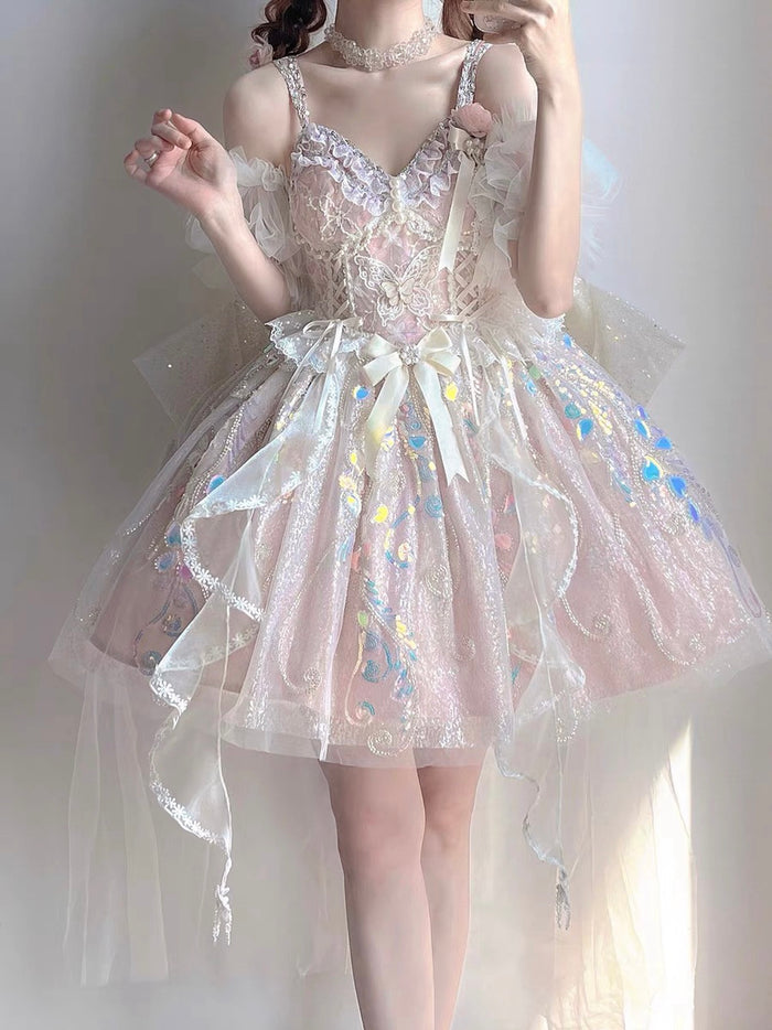 ♡ Dreamland ♡ - Bridal Embroidered Dolly Dress
