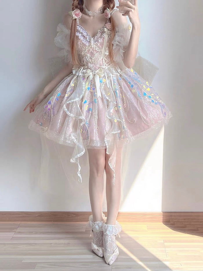 ♡ Dreamland ♡ - Bridal Embroidered Dolly Dress