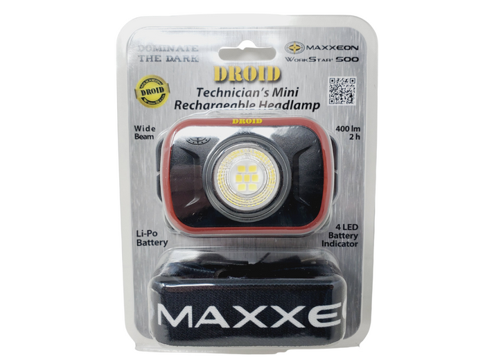 DROID Technician's Mini Rechargeable LED Headlamp-Maxxeon-Atlas Preservation