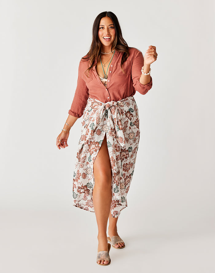 Dylan Gauze Sarong: Cloud Taj - FINAL SALE