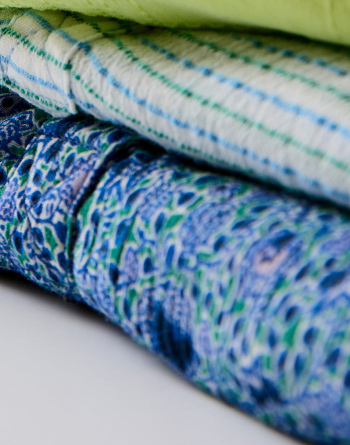 Dylan Gauze Sarong: Navy Garden