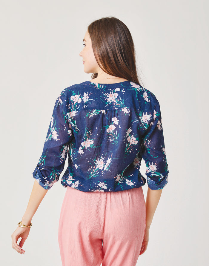 Dylan Gauze Shirt: Bouquet - FINAL SALE