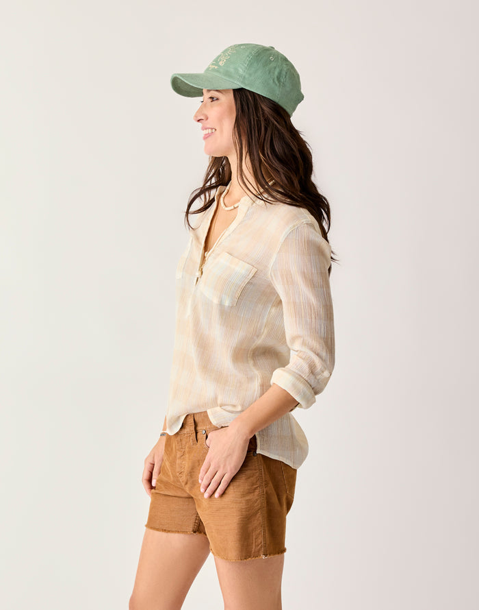Dylan Gauze Shirt: Multiplaid - FINAL SALE