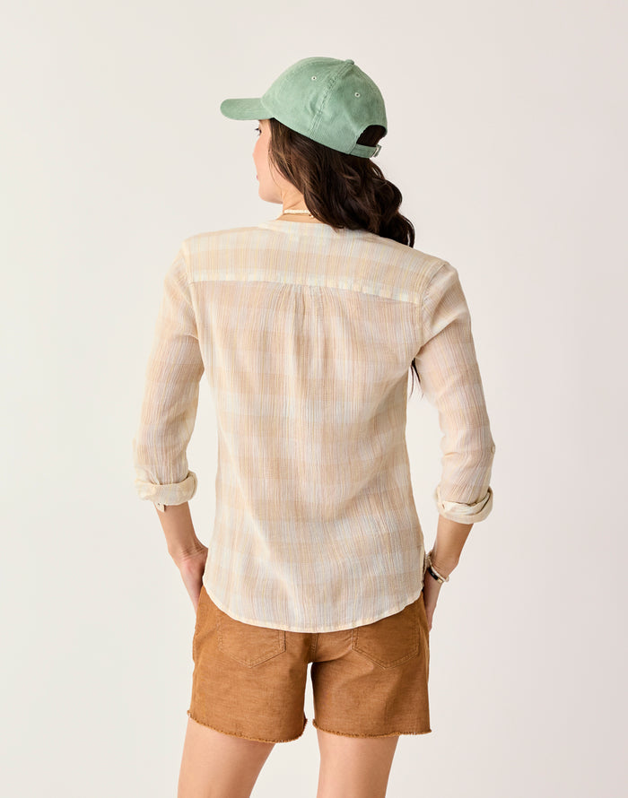 Dylan Gauze Shirt: Multiplaid - FINAL SALE