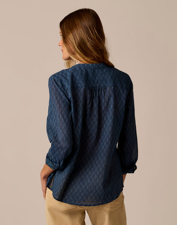 Dylan Gauze Shirt: Orion Fleur