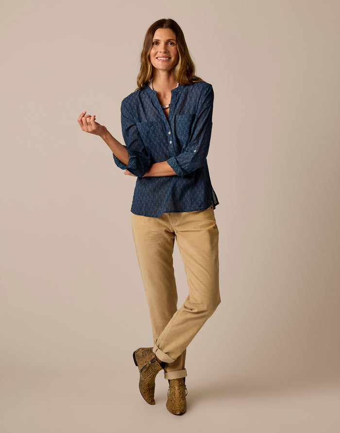 Dylan Gauze Shirt: Orion Fleur