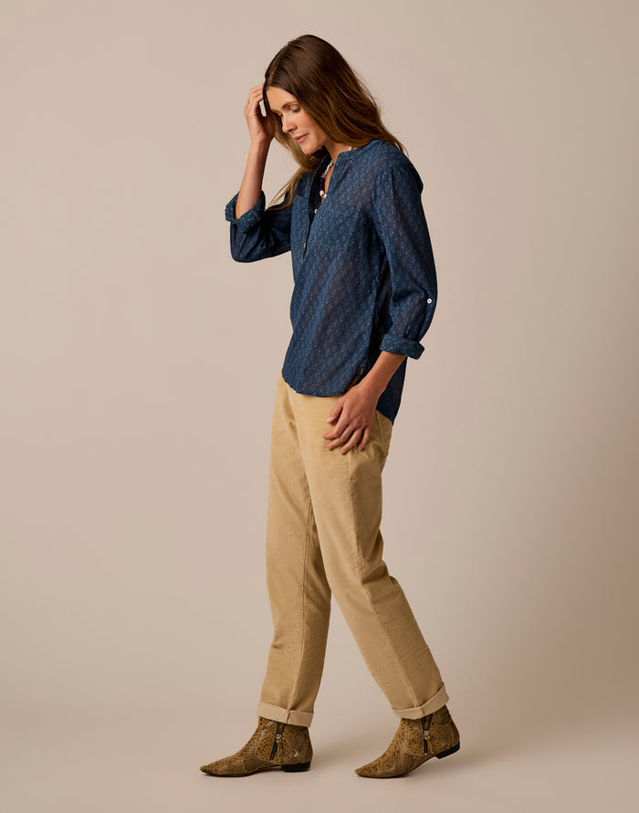 Dylan Gauze Shirt: Orion Fleur