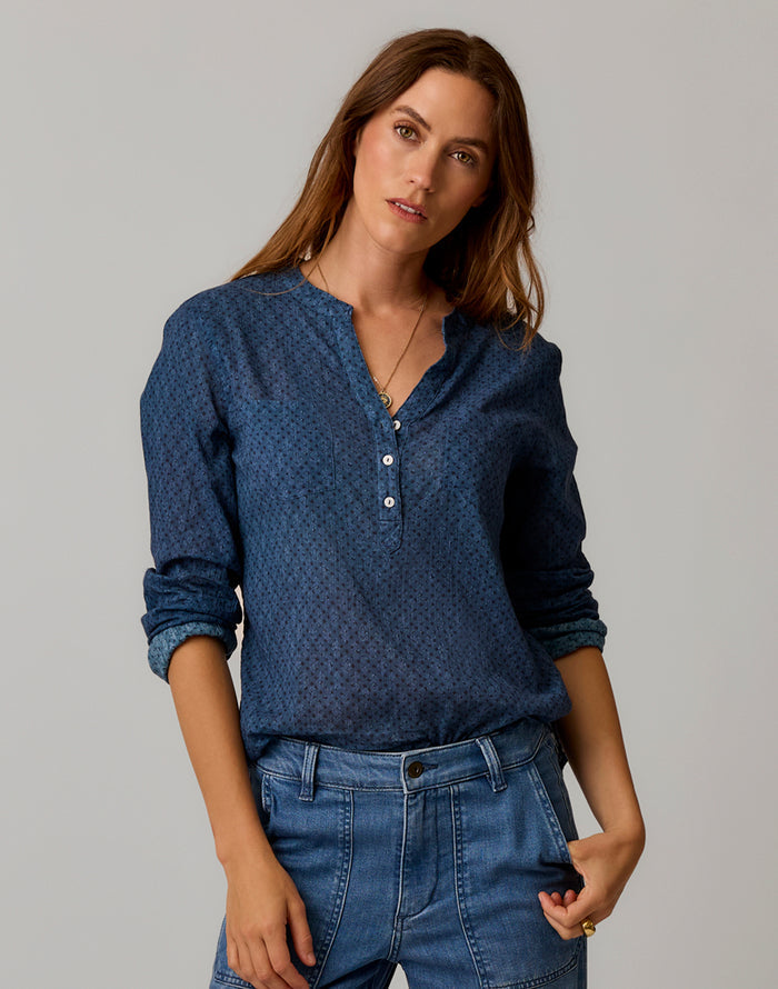 Dylan Gauze Shirt: Orion Fleur