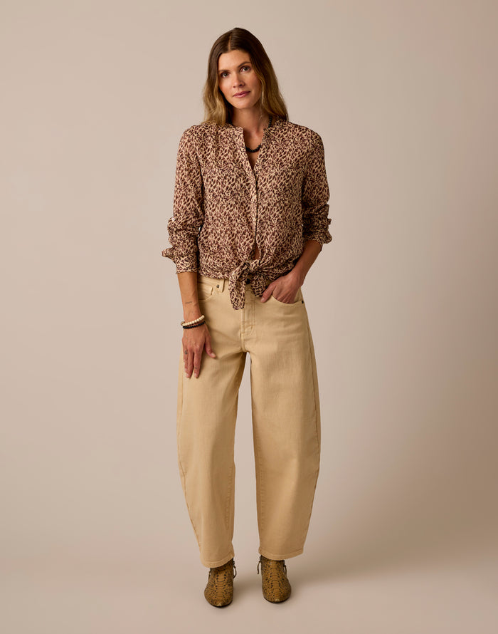 Dylan Gauze Tunic: Catwalk