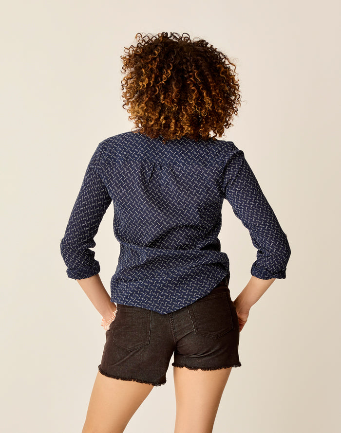 Dylan Gauze Tunic: Navy Disco - FINAL SALE