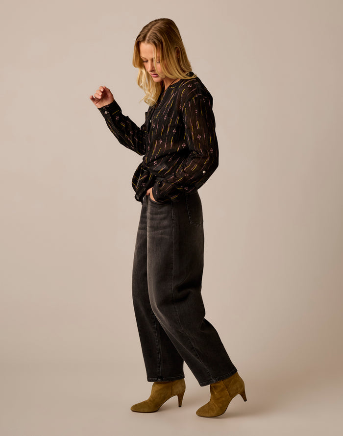 Dylan Gauze Tunic: Ombre Ikat