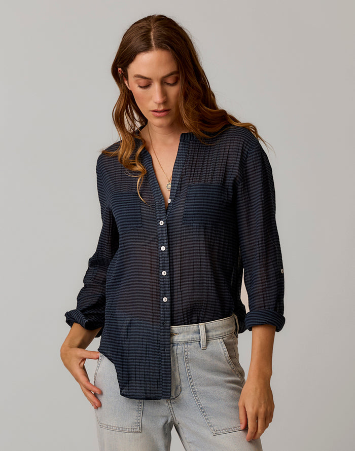 Dylan Gauze Tunic: Orion Stripe