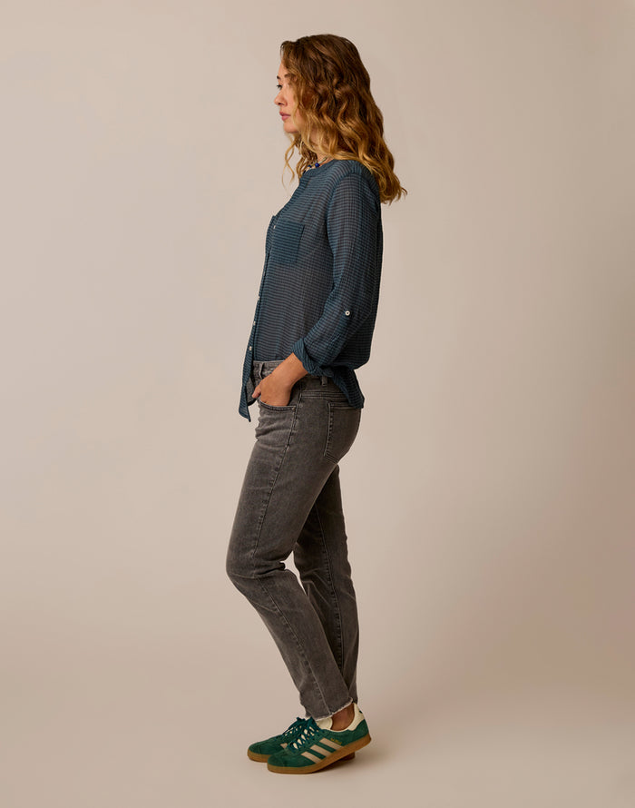 Dylan Gauze Tunic: Orion Stripe