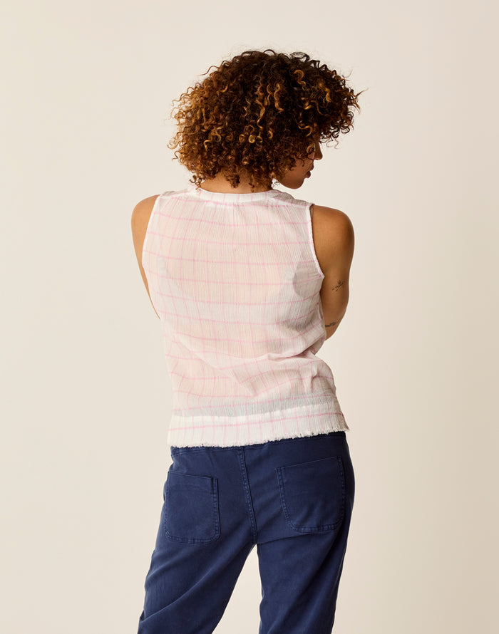 Dylan Tank: Hot Pink Plaid - FINAL SALE