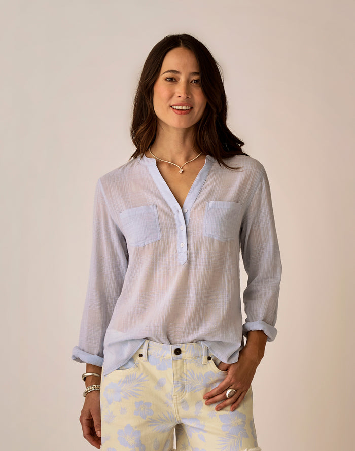 Dylan Textured Shirt: Arctic