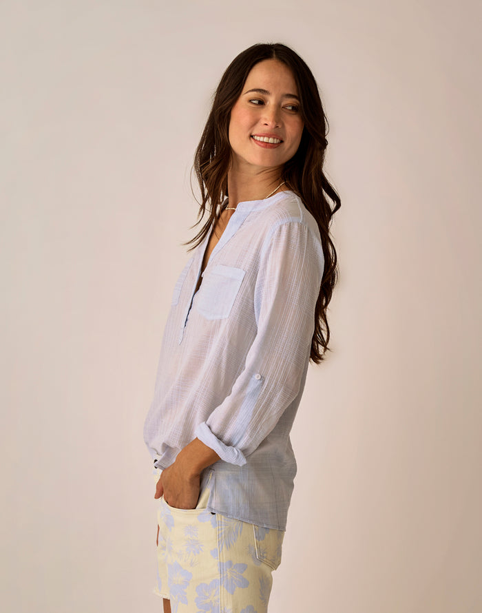 Dylan Textured Shirt: Arctic