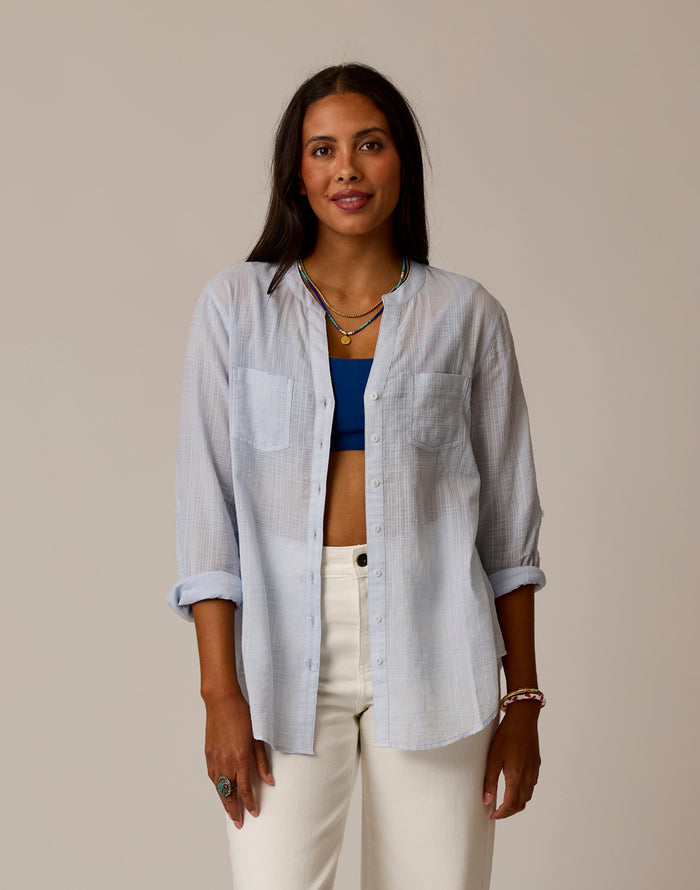 Dylan Textured Tunic: Arctic