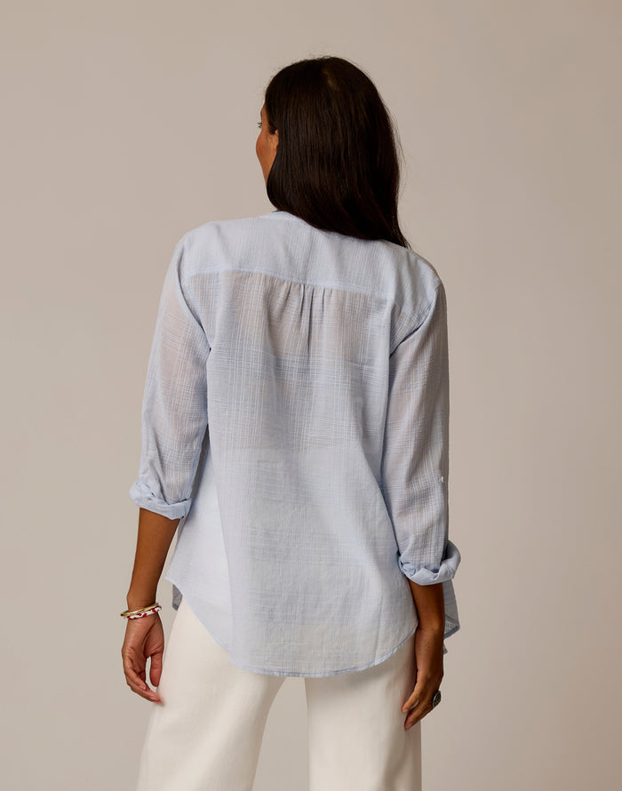 Dylan Textured Tunic: Arctic