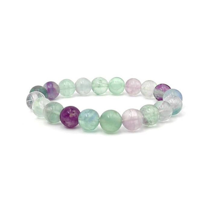 Earths Elements Wholesale - Crystal Bracelet - 8mm Fluorite, pack of 5