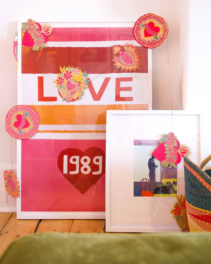 East End Press - HEARTS SEWN GARLAND