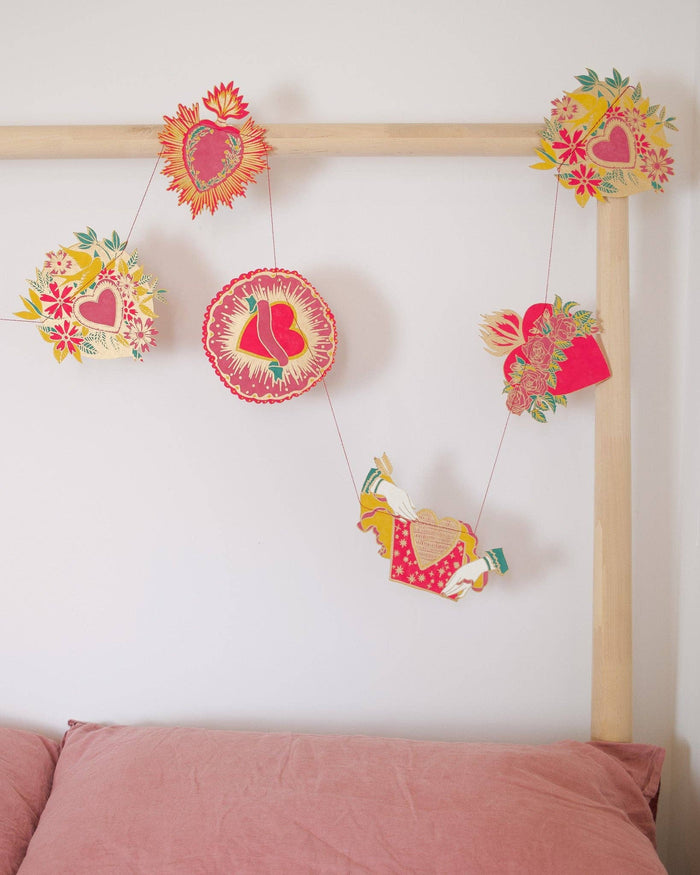 East End Press - HEARTS SEWN GARLAND